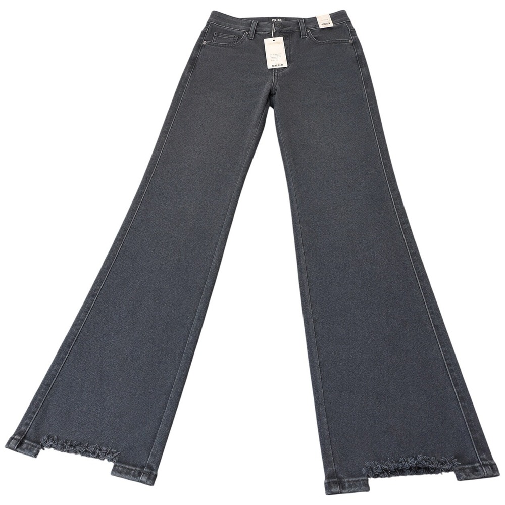 Judy Blue Straight Fit Jeans Womens 7/28 Dark Blue High Waist Button Fly Frayed